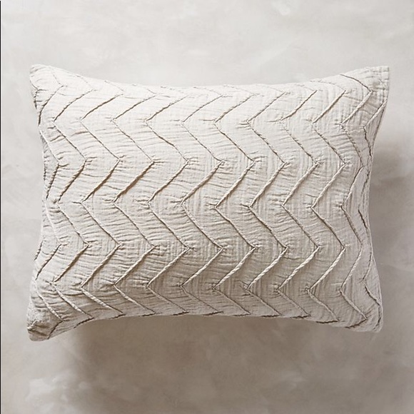 Anthropologie Other - Anthropologie Textured Chevron Shams